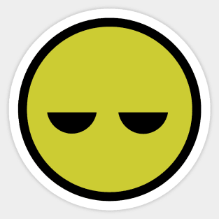 Not Smiley Face Sticker